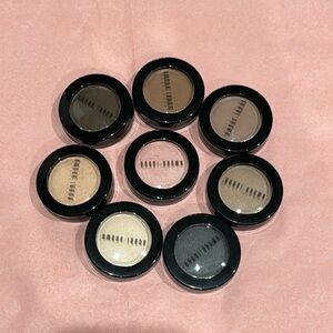 NEW Bobbi Brown Rare lot of 8 Eyeshadows Petal, Woodrose, Gunmetal, Peach $200+